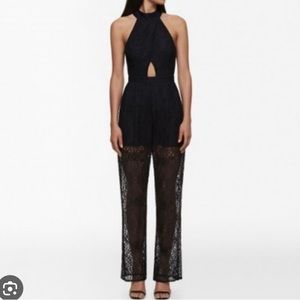 Kendall & kylie Black Lace Jumpsuit